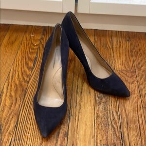 Women’s Navy Blue Suede Heels Size 6